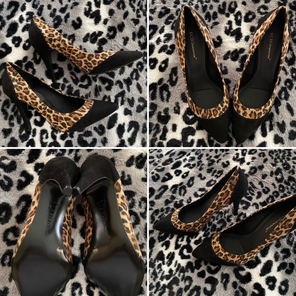 Cheetah print with black heels